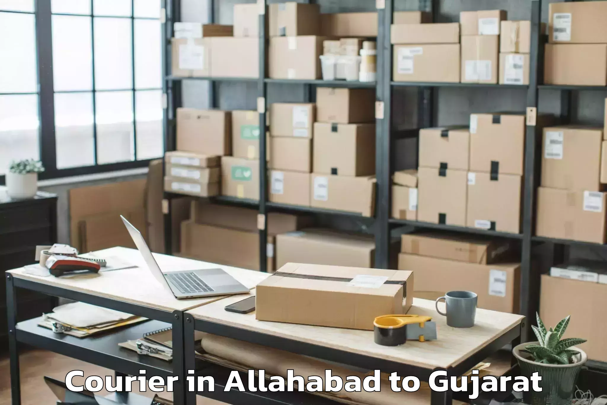 Book Allahabad to Baria Courier Online